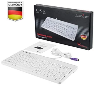 Perixx PERIBOARD-409PW Mini Wired PS/2 Keyboard