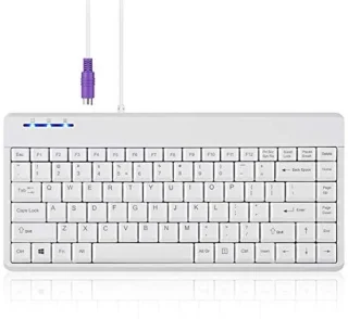 Perixx PERIBOARD-409PW Wired PS/2 Mini Keyboard