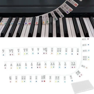 Piano toetsenbord notitielabels 88-toetsen - siliconen - ShopVlot