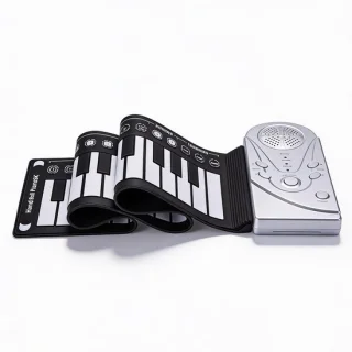 Speels muziek leren met het oprolbare 49-toetsen pianoklavier