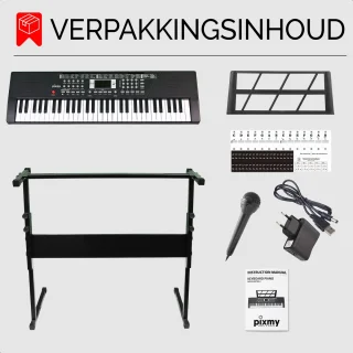 PIXMY MP20 Keyboard Piano 61 toetsen