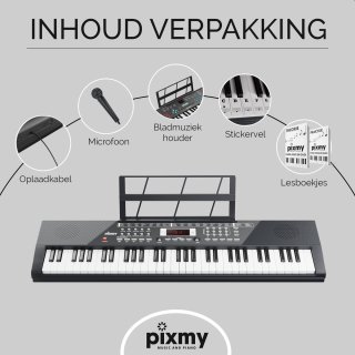 PIXMY MP20(KO) 61-Key Digitale Piano Keyboard