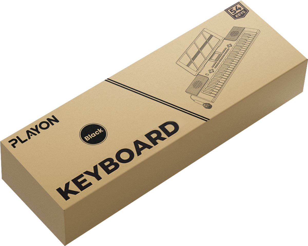 PlayOn Keyboard 54 Toetsen met Microfoon
