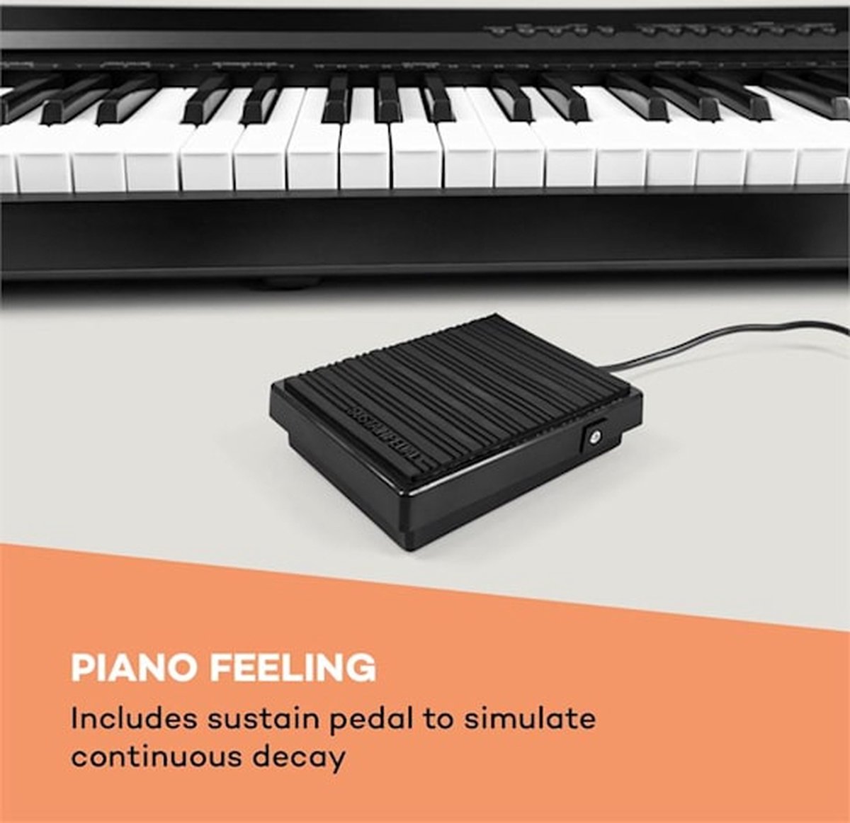 Preludio 88-toetsen keyboard zwart