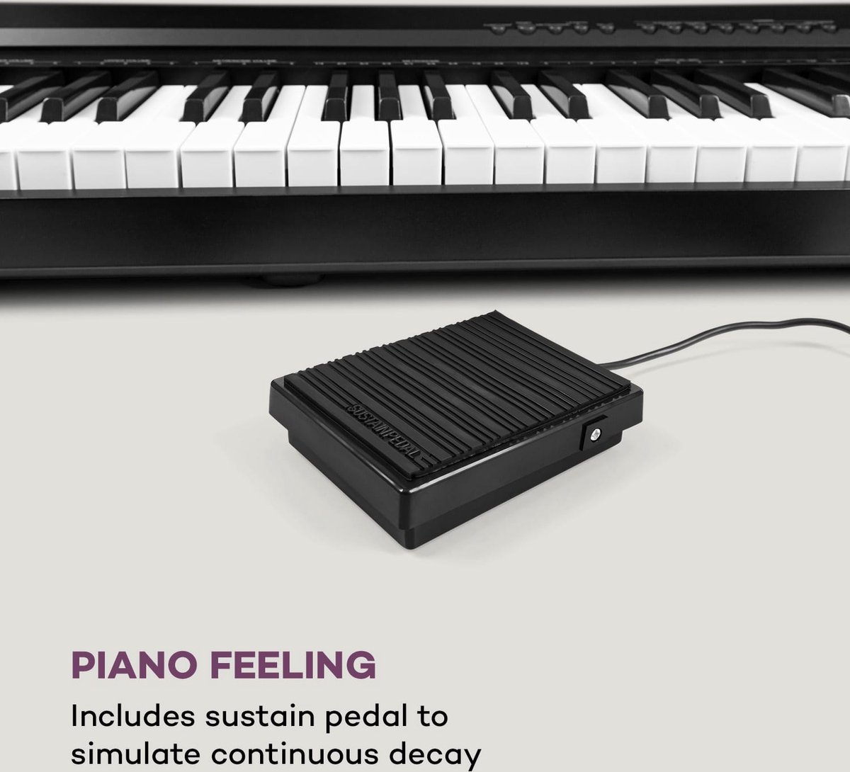 Preludio 88-toetsen keyboard zwart