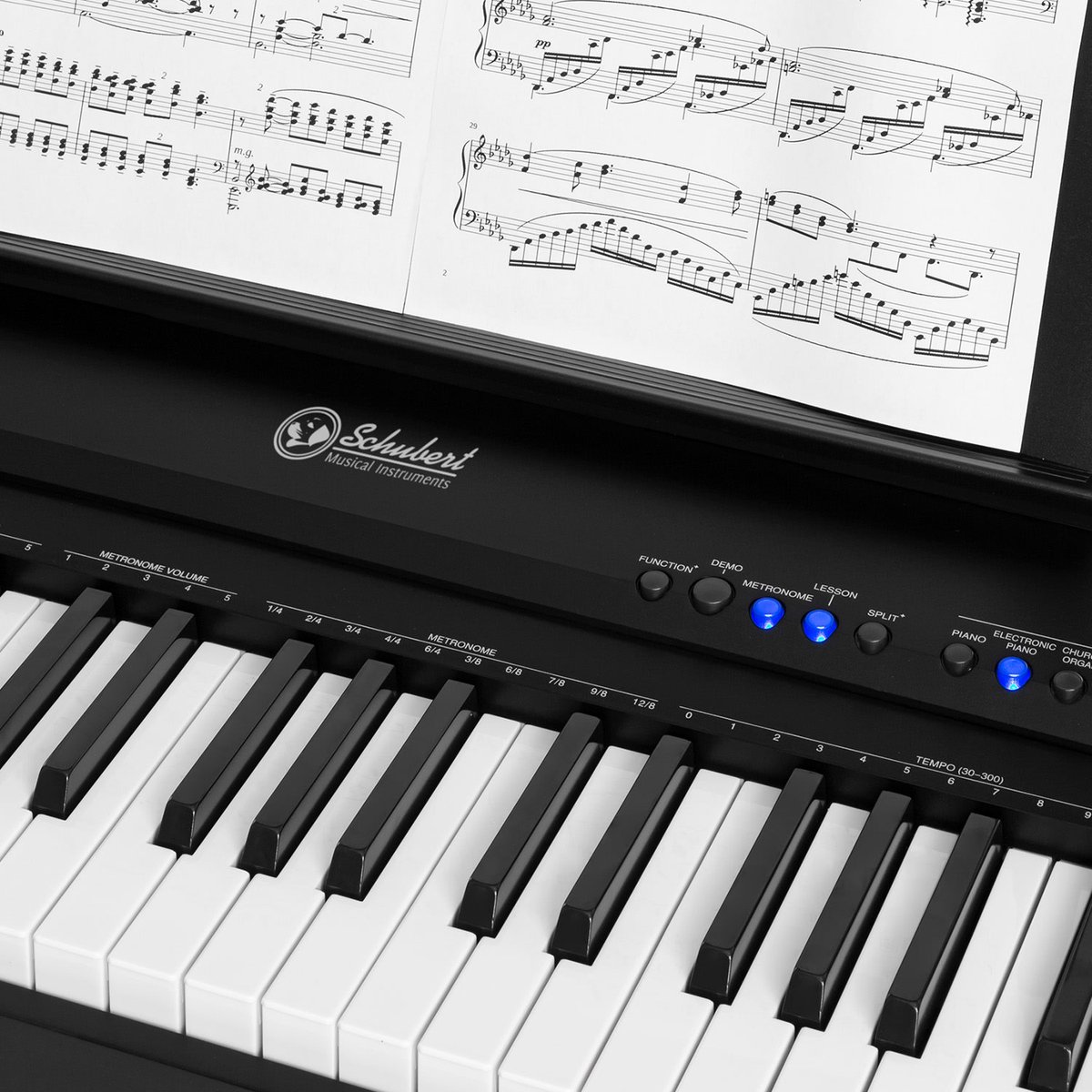 Preludio 88-toetsen keyboard zwart