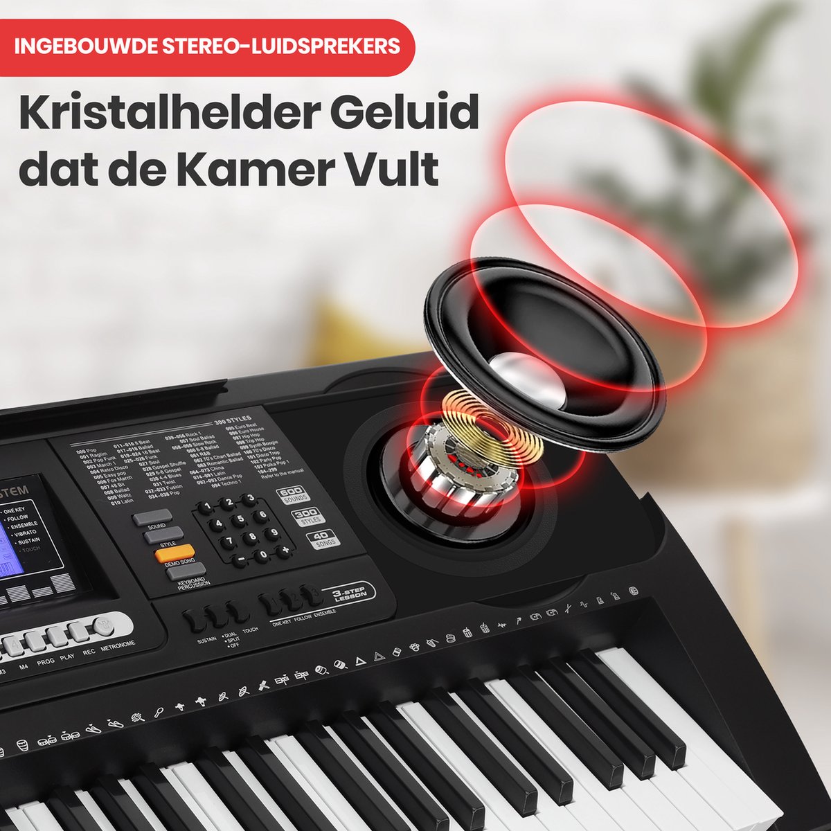 Pyle 61-Toetsen Elektrisch Keyboard