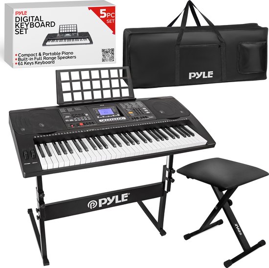 Pyle 61-Toetsen Elektrisch Keyboard