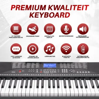 Pyle Elektrische Piano 61 Toetsen Keyboard