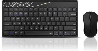 Rapoo 8000M Draadloze Combo Toetsenbord en Muis Zwart QWERTY US
