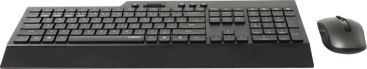 Rapoo 8200T draadloze desktop set zwart QWERTY US