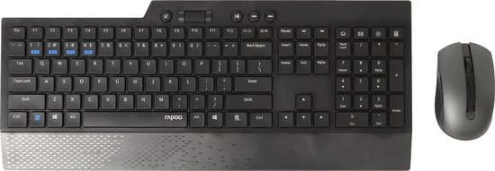 Rapoo 8200T draadloze desktop set zwart QWERTY US