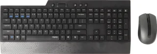Rapoo 8200T draadloze desktop set zwart QWERTY US