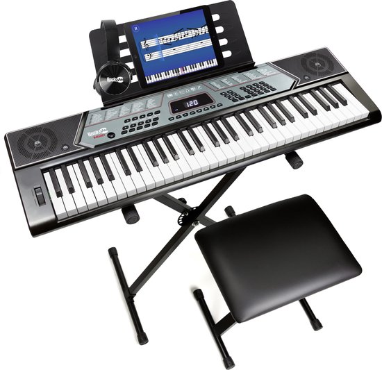 RockJam 61-toetsen Keyboard Piano Set