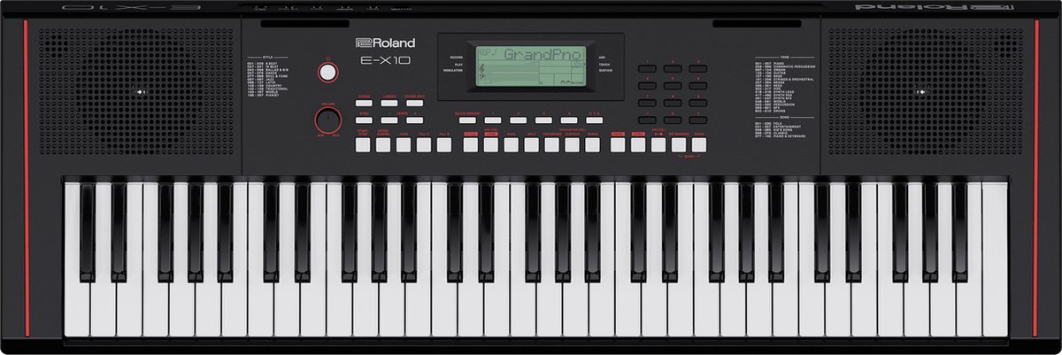 De Roland E-X10 Keyboard in één oogopslag