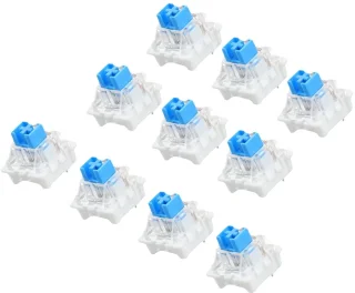 De Set Blauwe Tactiele Mechanische Switches in één oogopslag