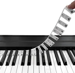 De Siliconen pianostickers voor 61 toetsen wit in één oogopslag