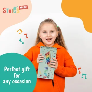 SnelShoppen - 8 tegels regenboogkleuren C-Key xylofon piano keyboard speelgoed
