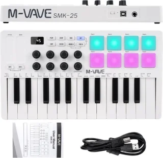 SnelShoppen MIDI-keyboardcontroller 25 toetsen