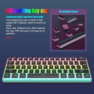 Snpurdiri 60% Wired Gaming Keyboard