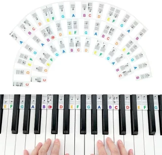 Solidchoice 88-toetsen Piano Keyboard Stickers