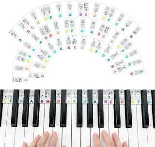 Solidchoice 88-toetsen Piano Keyboard Stickers