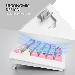 SOLIDEE 82-Key 75% Wired Mechanical Keyboard (82 Flower)