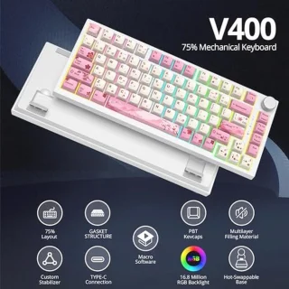 SOLIDEE Wired Mechanical Keyboard 82-Key 75%