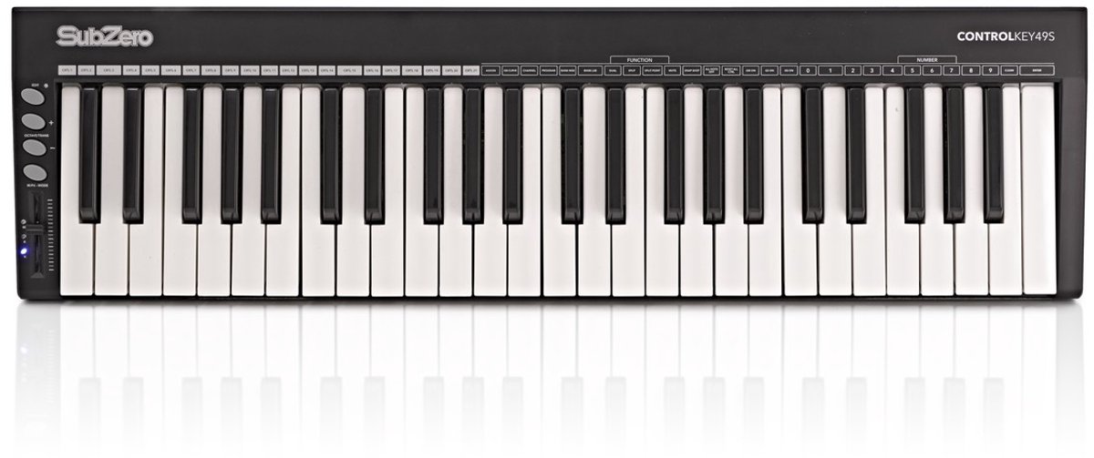 De SubZero ControlKey49S 49-Key MIDI Controller in één oogopslag