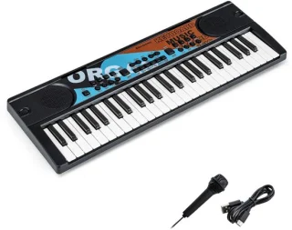 SureDeal kinderpiano keyboard donkerbruin