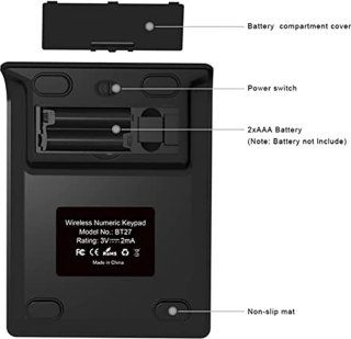 Wat vinden we goed aan de Universal 27-Key Bluetooth Numeric Keypad
