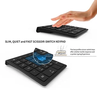 Universal 27-Key Bluetooth Numeric Keypad