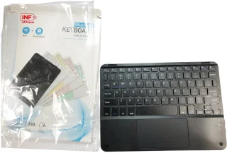 Wat vinden we goed aan de Universeel Touchpad Toetsenbord Tablet L Zwart