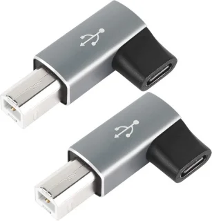 USB-C naar MIDI-adapter 90° hoek 2 stuks