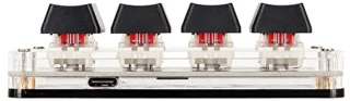 USB Mini Key 4-knops mechanisch éénhandstoetsenbord