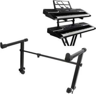 Verstelbare keyboardstand voor elektronische piano