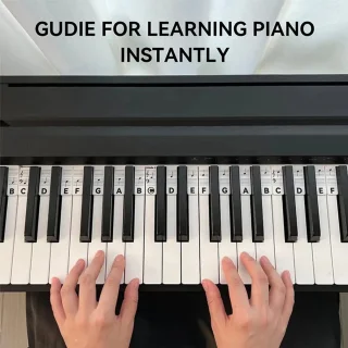 Verwijderbare notenstickers voor piano en keyboard