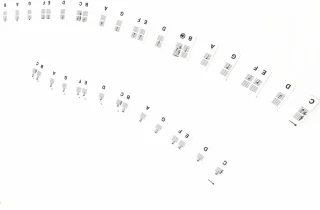 Verwijderbare notenstickers voor piano en keyboard