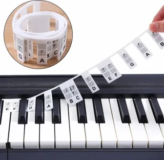 Verwijderbare notenstickers voor piano en keyboard