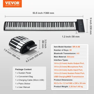 VEVOR 88-toets Roll Piano