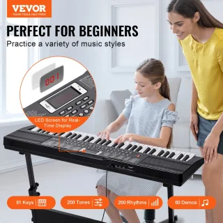 VEVOR Digitaal Keyboard 61 toetsen