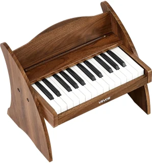 Wat vinden we goed aan de VEVOR Kinderkeyboard 25-toets Houten Elektrische Piano
