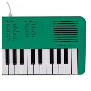 VISIONKEY-1 Draagbaar Minikeyboard Groen