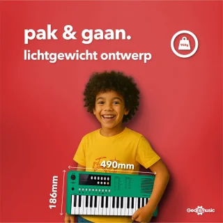 VISIONKEY-1 Draagbaar Minikeyboard Groen