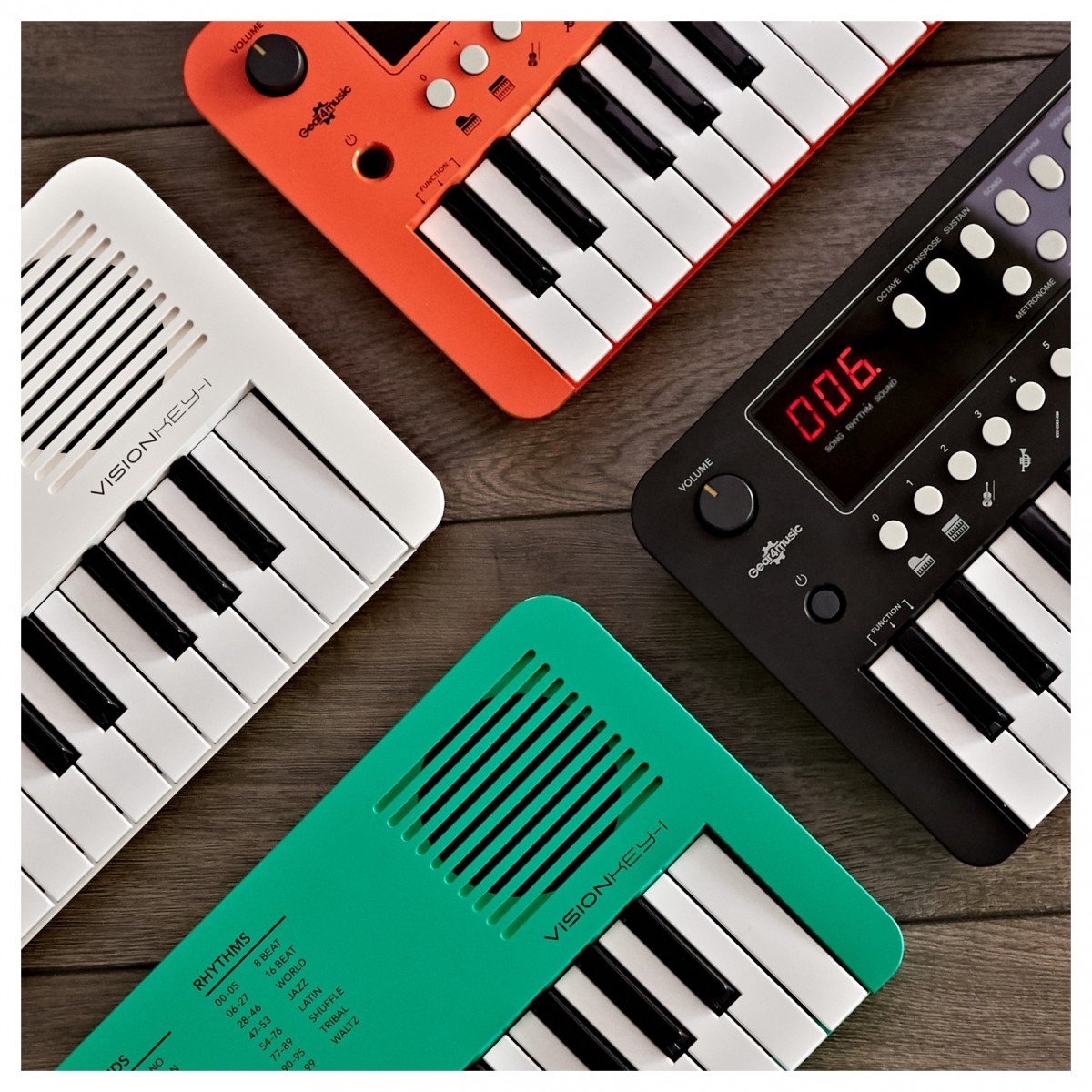 VISIONKEY-1 Mini Keyboard Wit 37 Toetsen
