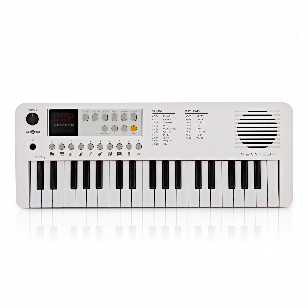 VISIONKEY-1 Mini Keyboard Wit 37 Toetsen