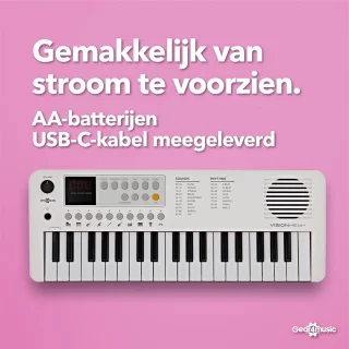 VISIONKEY-1 Mini Keyboard Wit 37 Toetsen