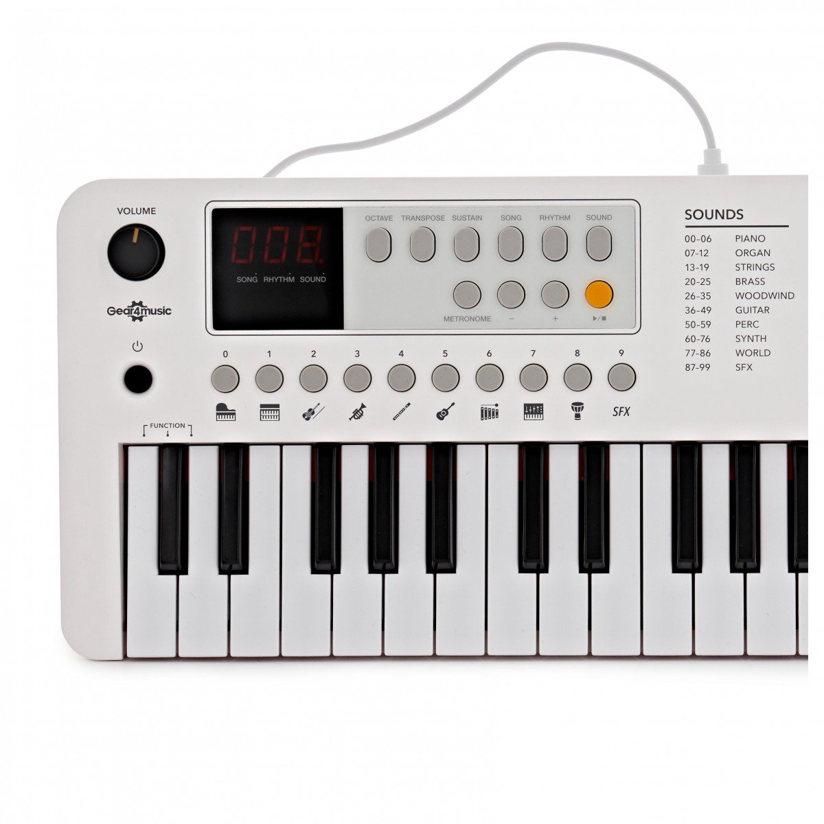 VISIONKEY-1 Mini Keyboard Wit 37 Toetsen