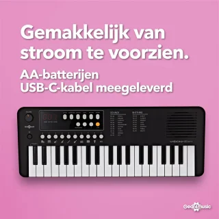 VISIONKEY-1 Minikeyboard 37 toetsen draagbaar