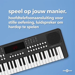 VISIONKEY-2 Draagbaar Keyboard 49-toets Zwart